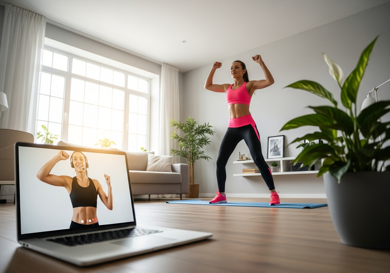 Онлайн-занятия по аэробике